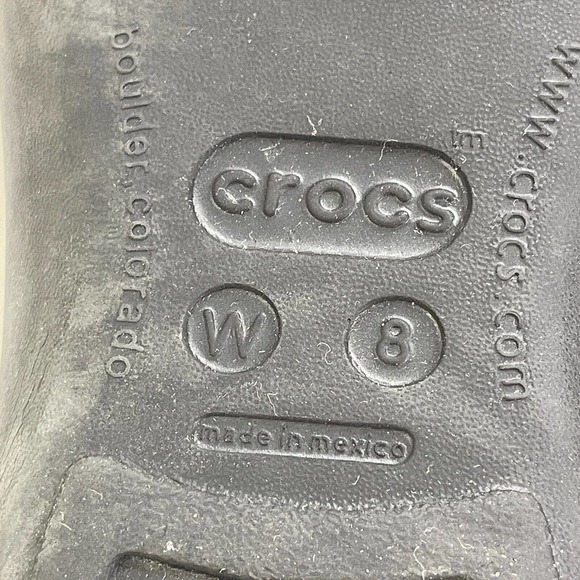Crocs Shoes Womens Size 8 Slingback Work Flats Ballerina Slip on Black - Picture 7 of 9